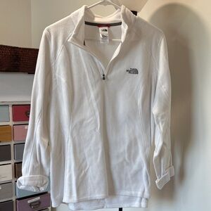 The North Face Classic White Fleece Pullover